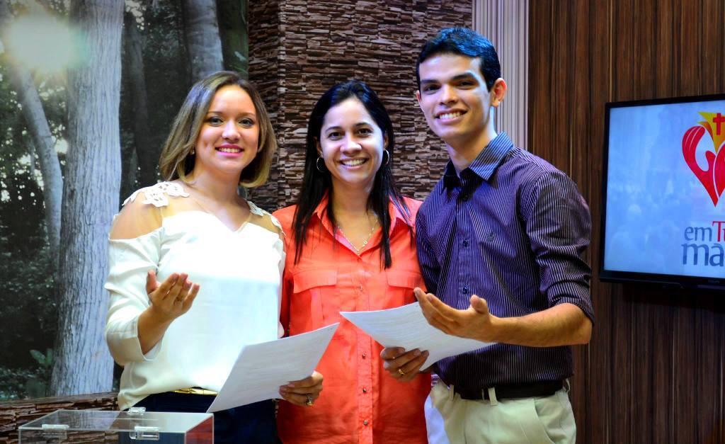 Na imagem, Karla Nery, Cristiane Pinheiro e Flávio Moura