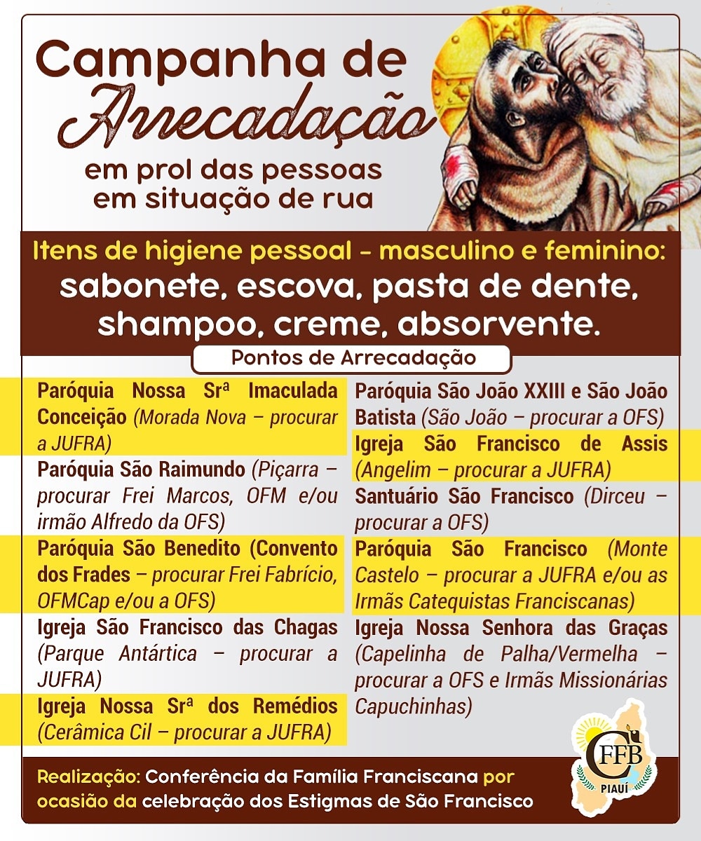 arrecadação frnaciscana