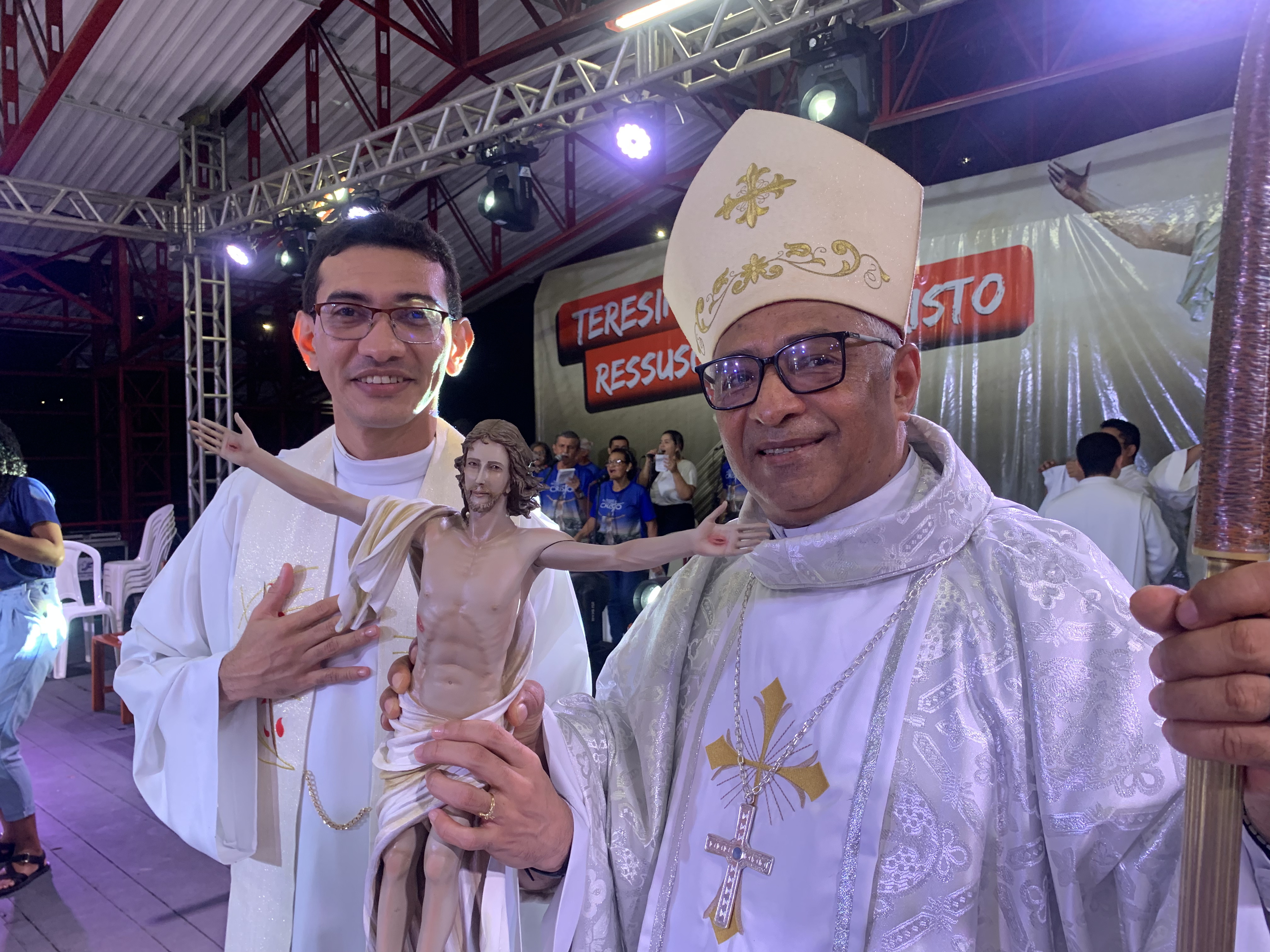 Anúncio da Paróquia Madrinha no Teresina Ressuscita com Cristo no ano de 2023.