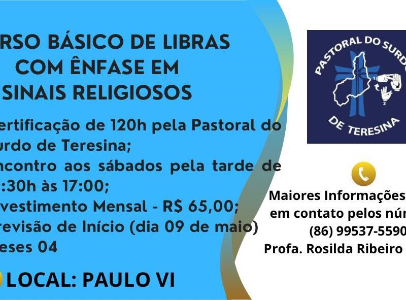 CARD COM INFORMAÇÕES DO CURSO